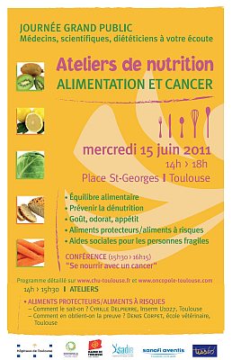 affiche conférence aliment cancer